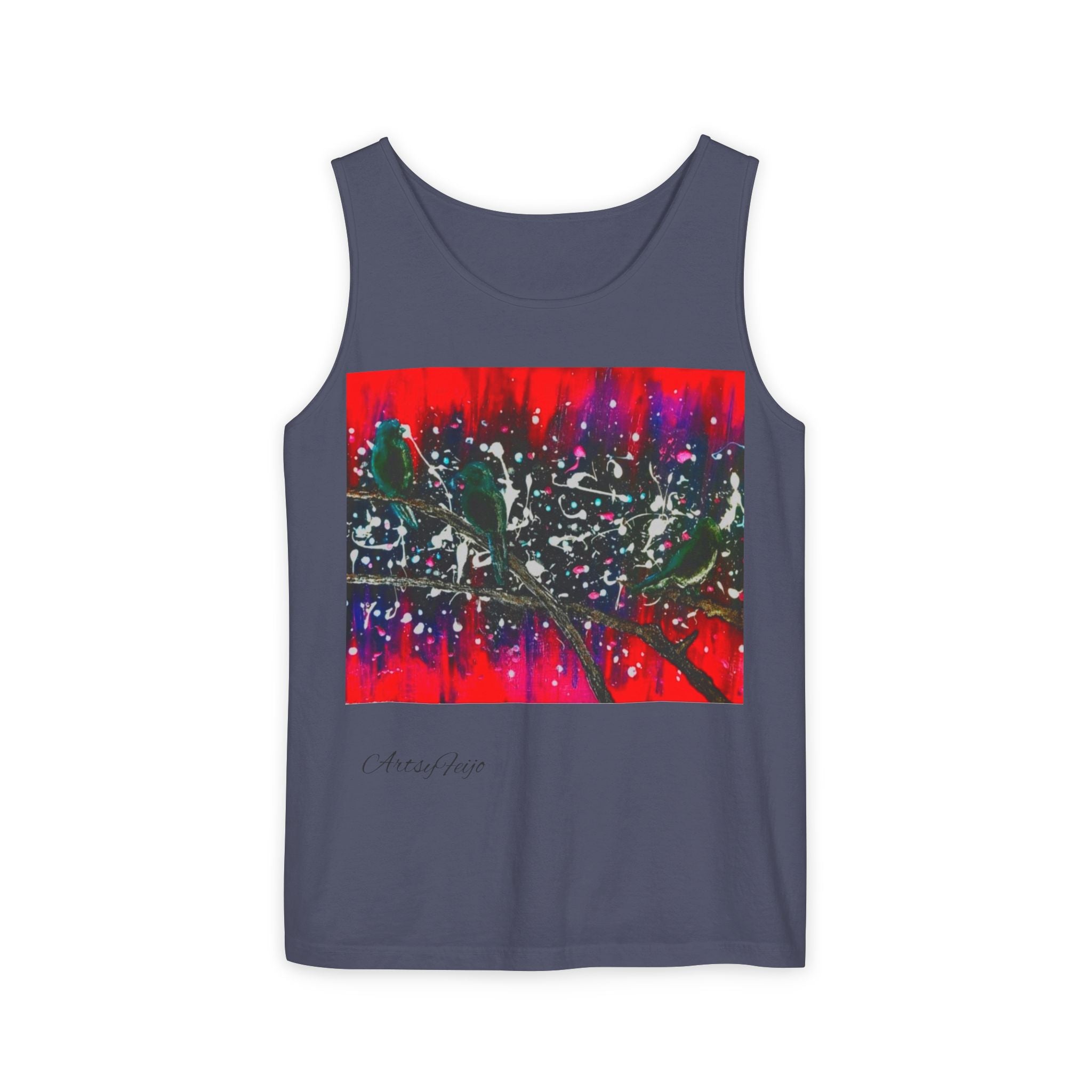 Unisex 3 birds Tank Top