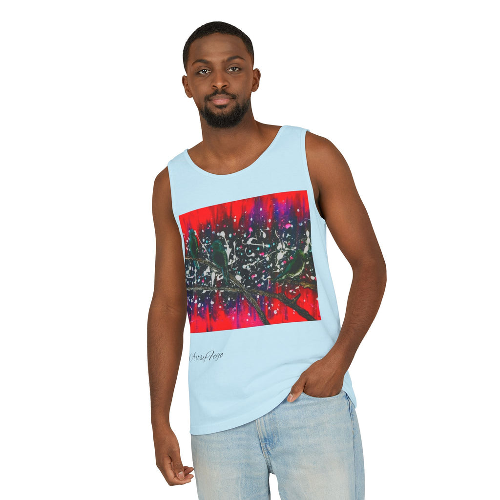 Unisex 3 birds Tank Top