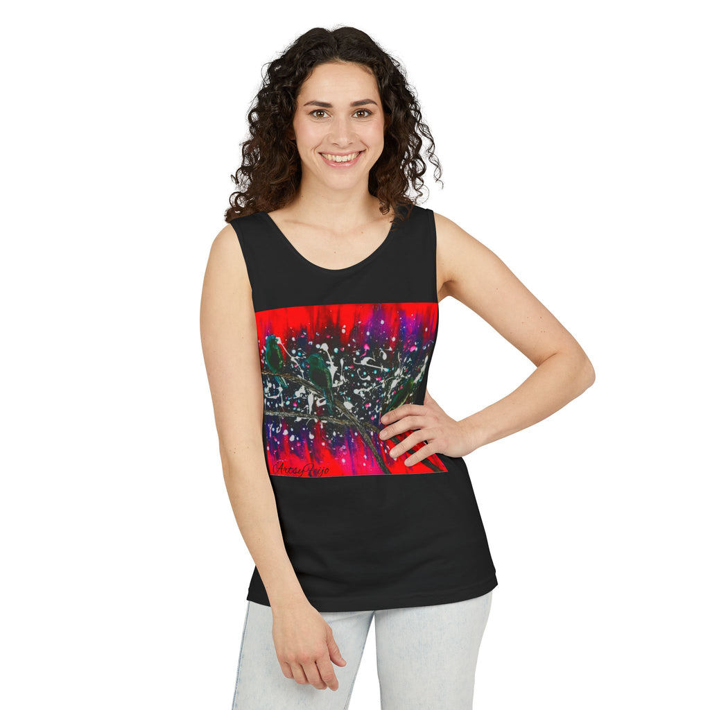 Unisex 3 birds Tank Top
