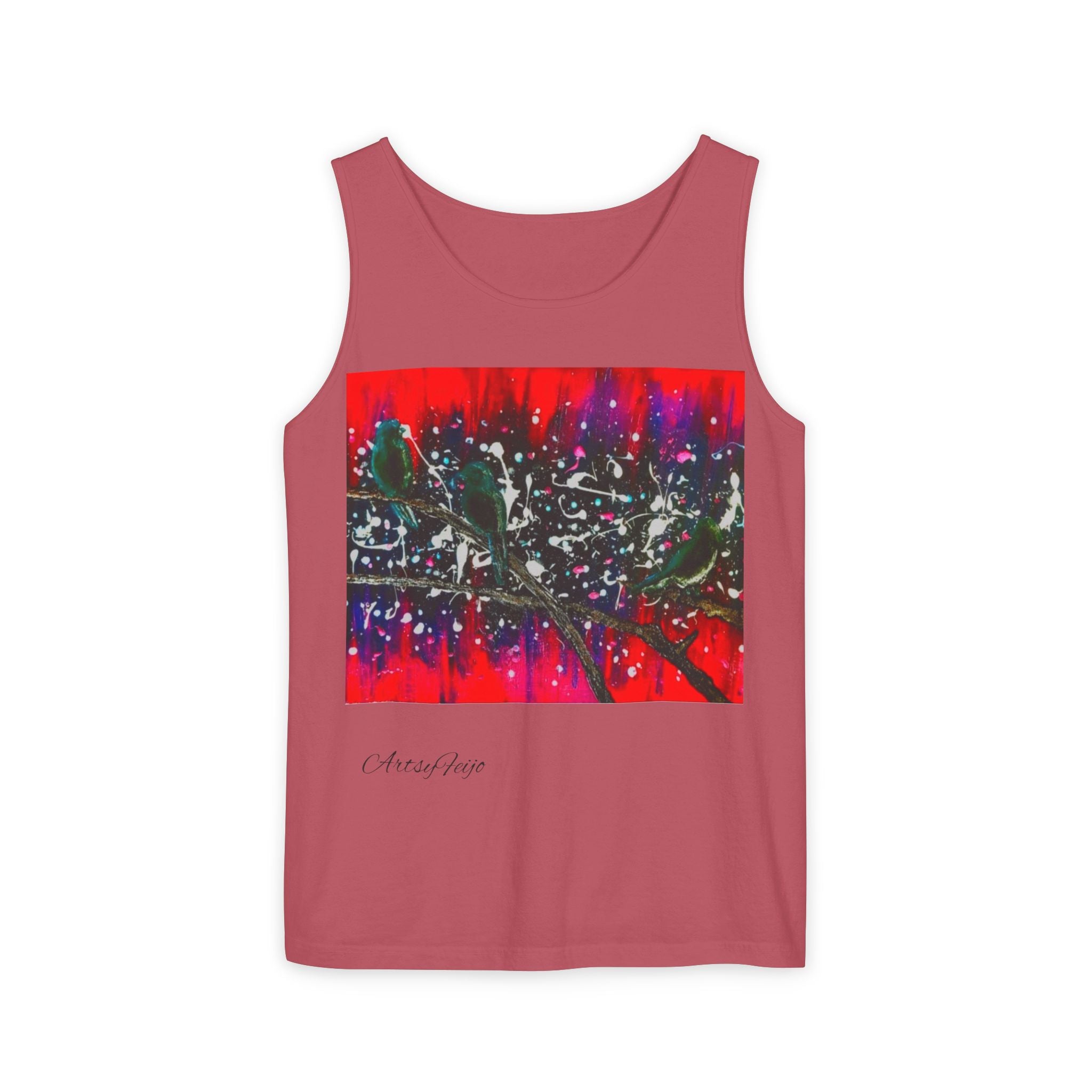 Unisex 3 birds Tank Top