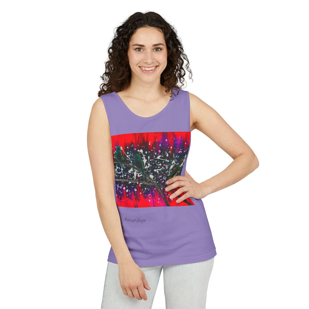 Unisex 3 birds Tank Top