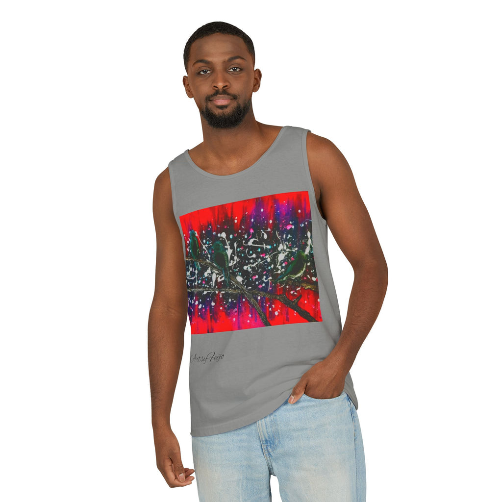 Unisex 3 birds Tank Top