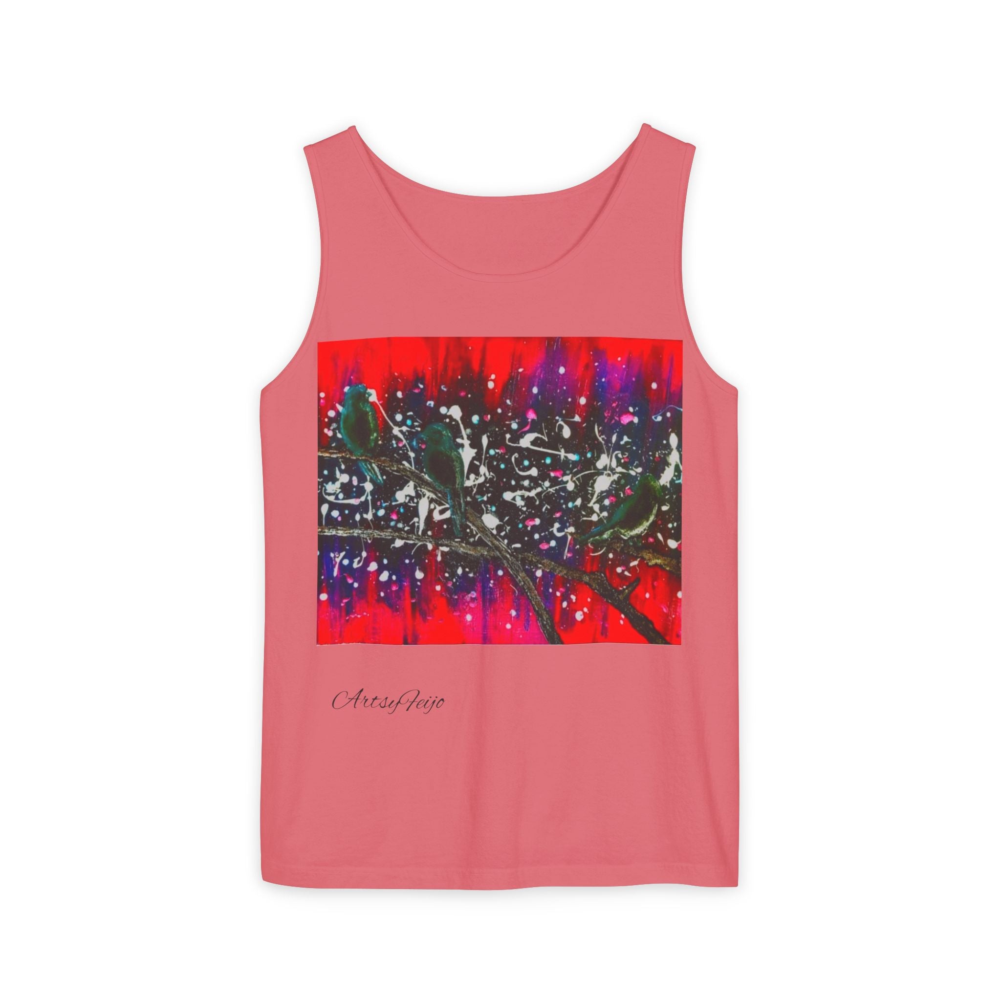 Unisex 3 birds Tank Top