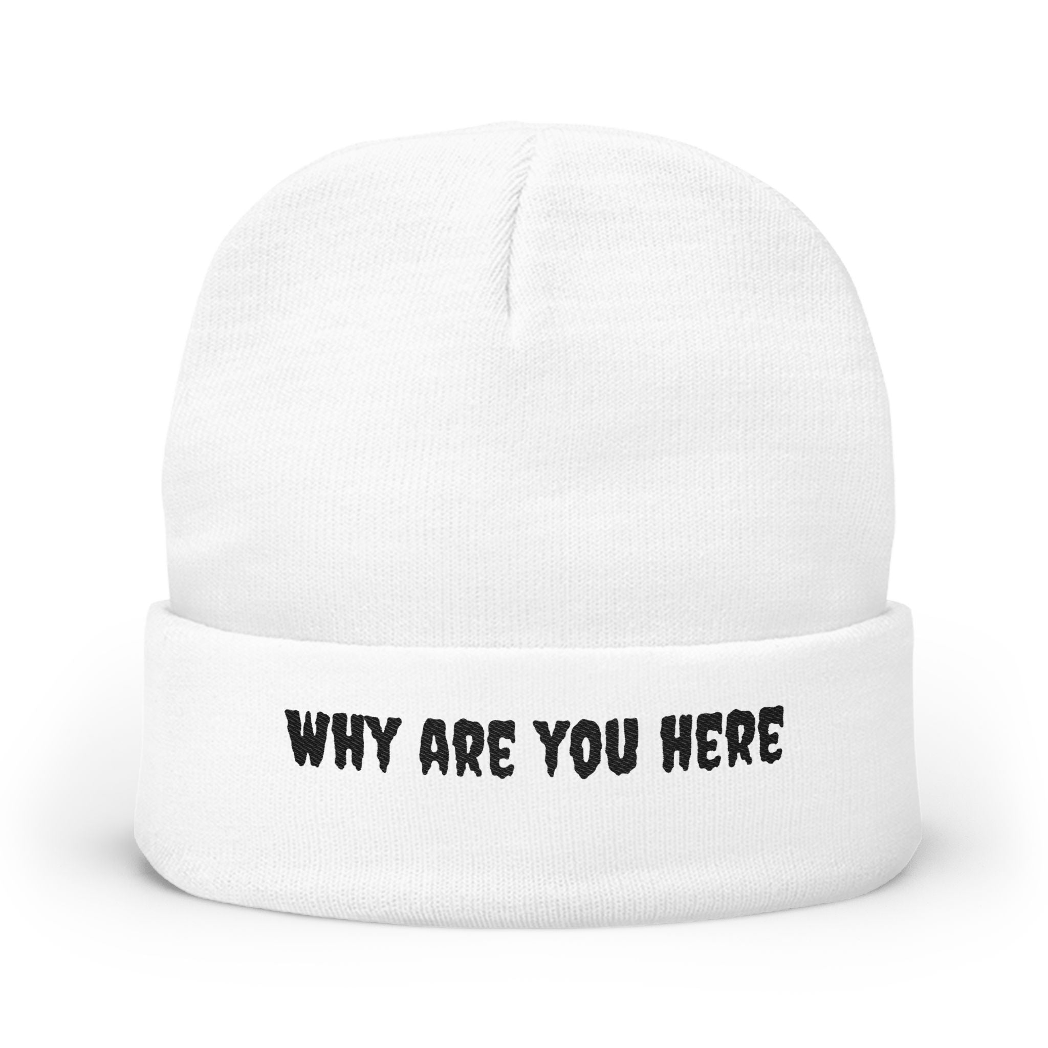 Embroidered Knit Beanie