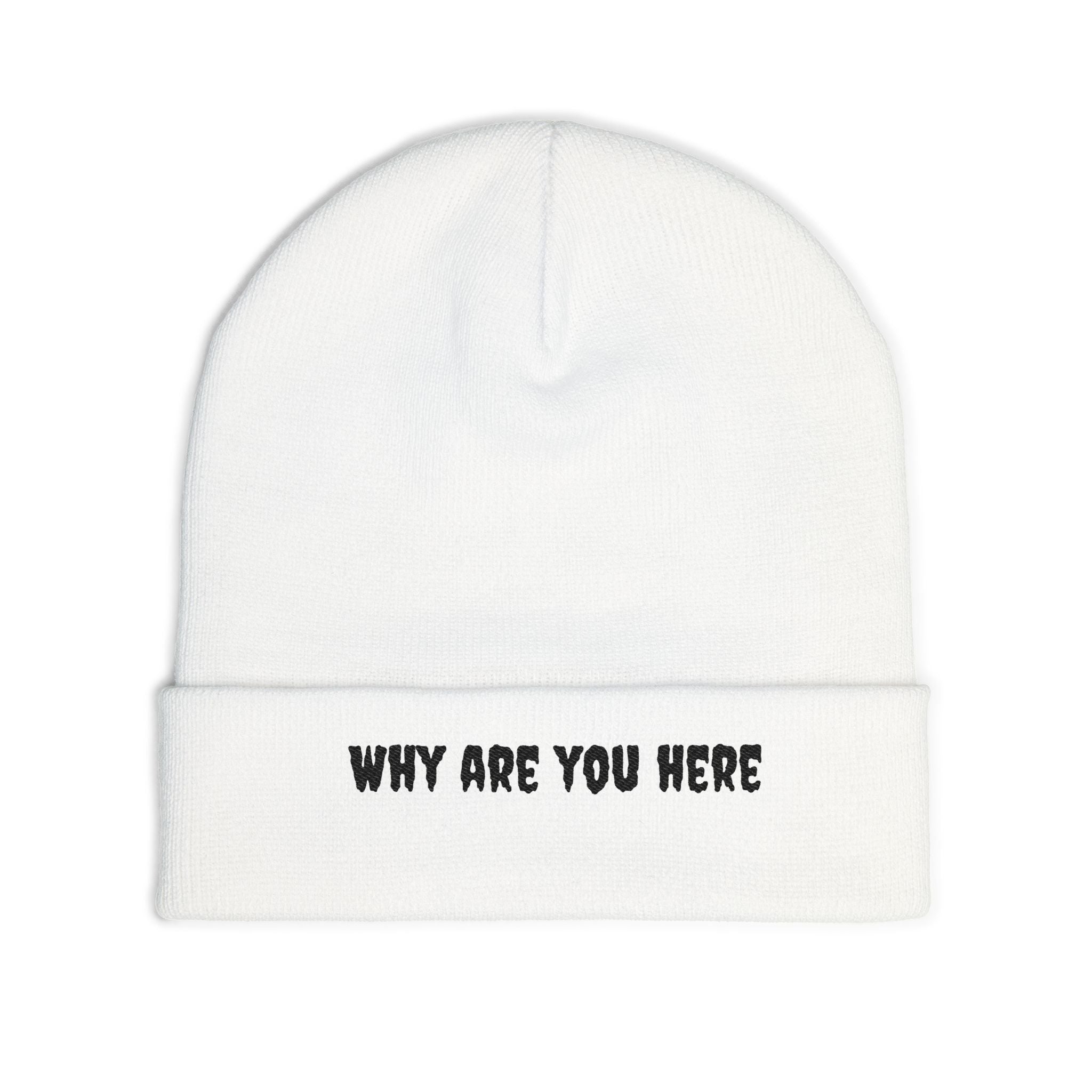 Embroidered Knit Beanie