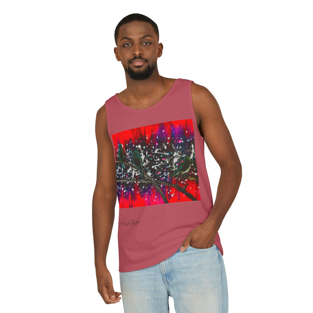 Unisex 3 birds Tank Top