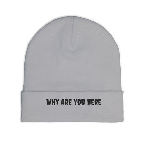 Embroidered Knit Beanie
