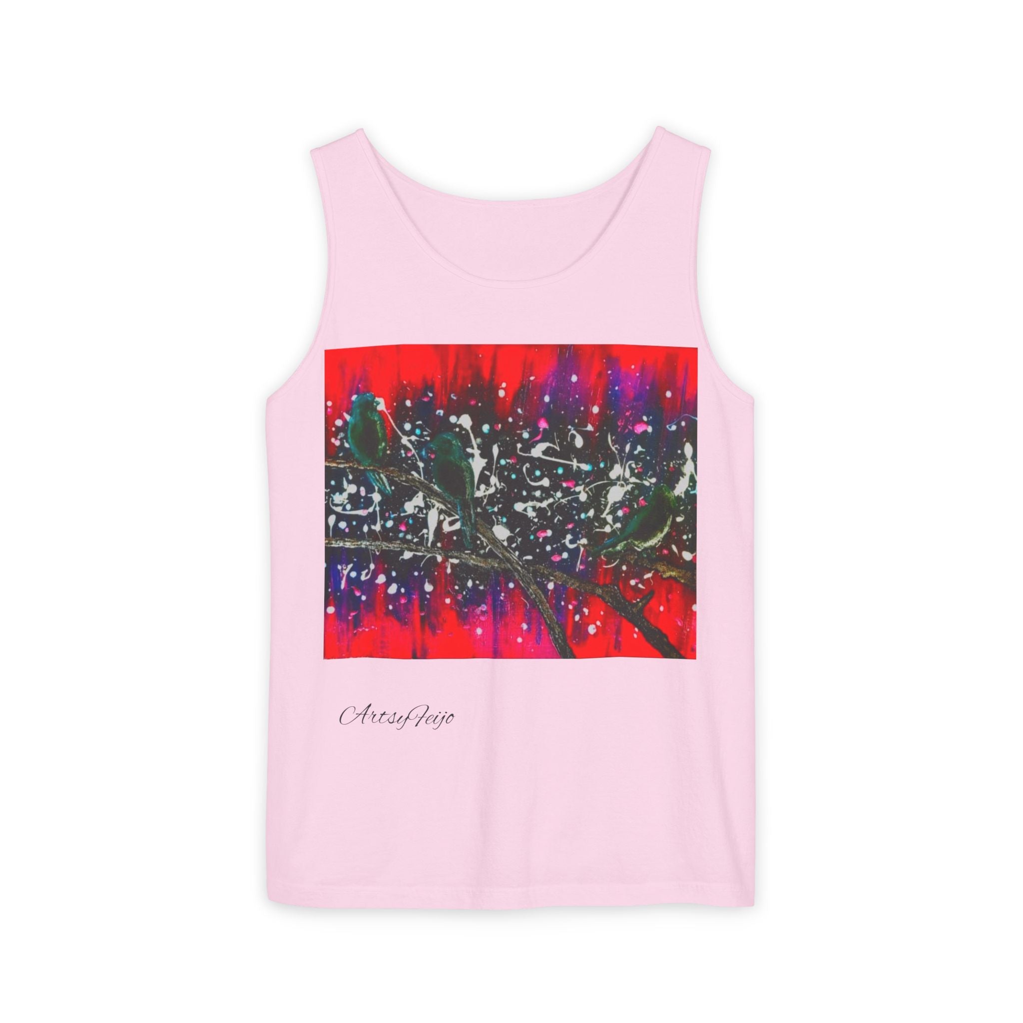 Unisex 3 birds Tank Top