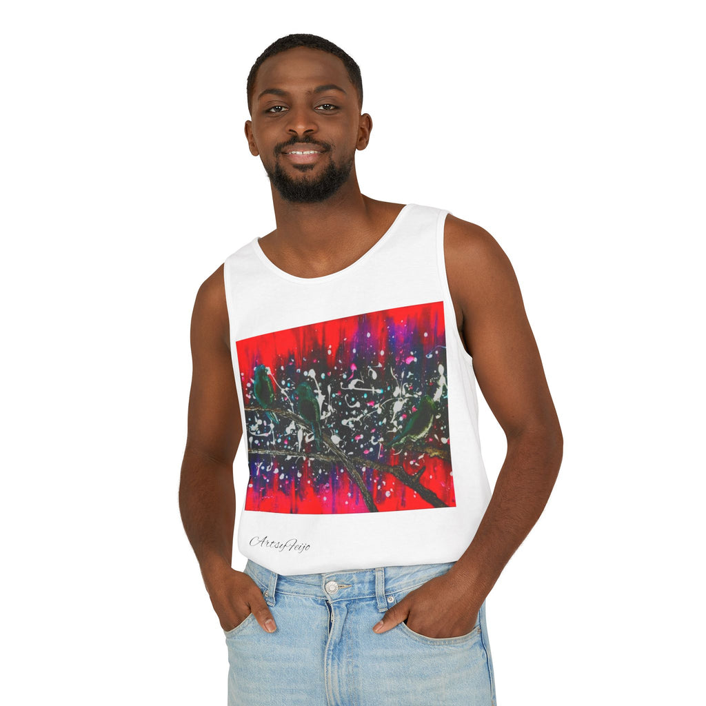 Unisex 3 birds Tank Top