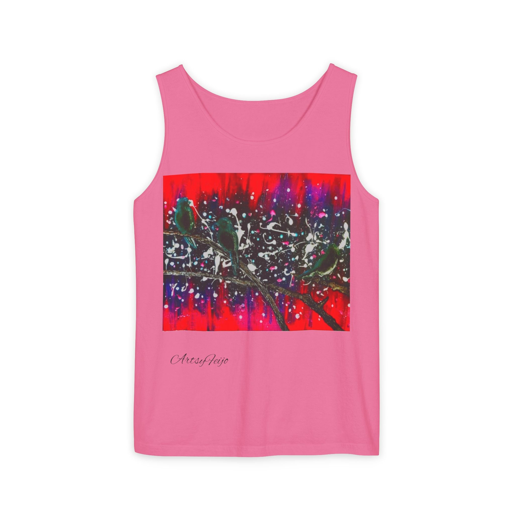 Unisex 3 birds Tank Top