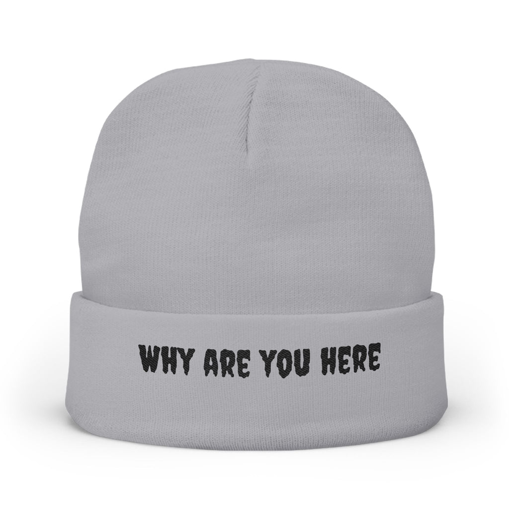 Embroidered Knit Beanie