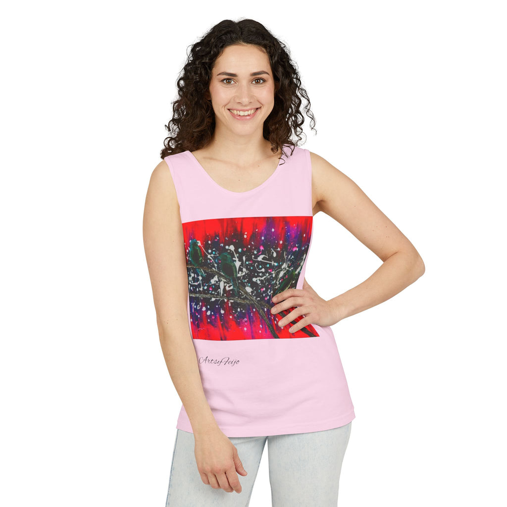 Unisex 3 birds Tank Top