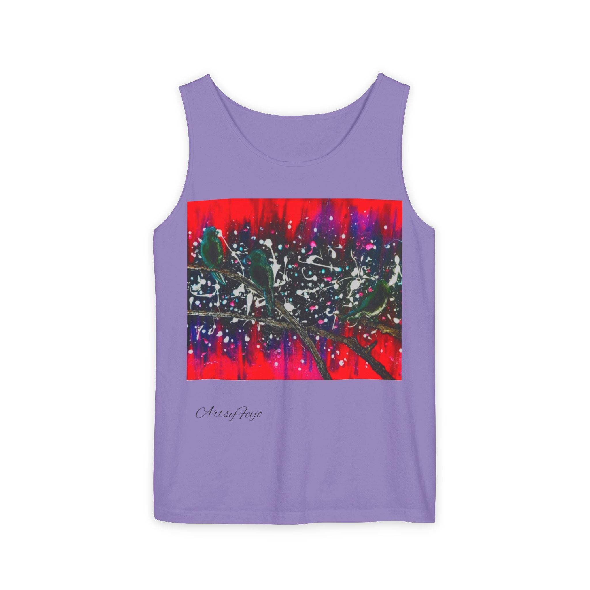 Unisex 3 birds Tank Top