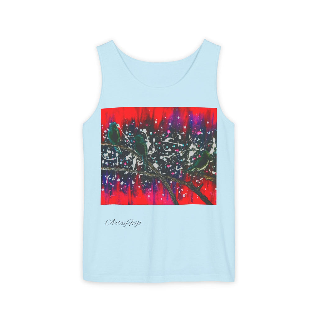 Unisex 3 birds Tank Top