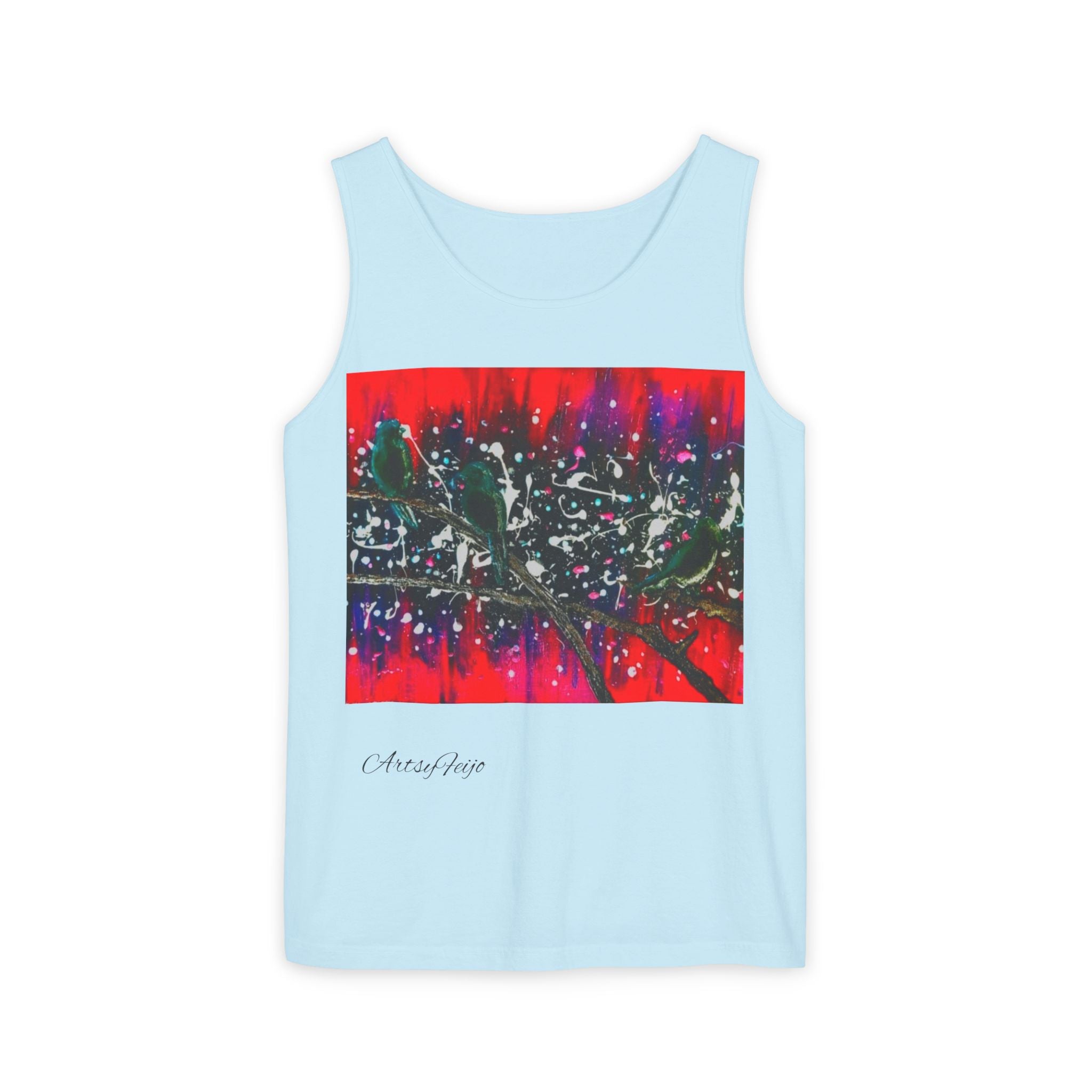 Unisex 3 birds Tank Top