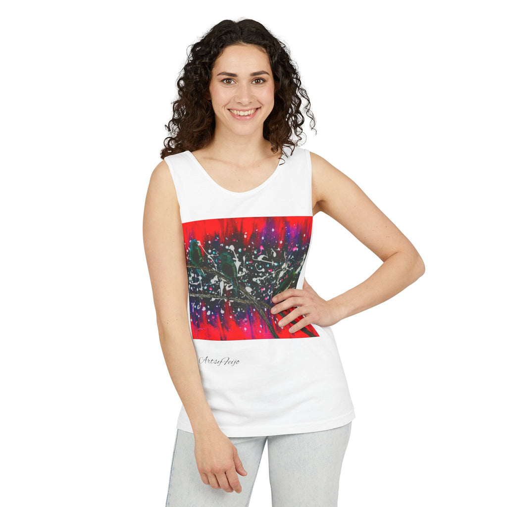 Unisex 3 birds Tank Top